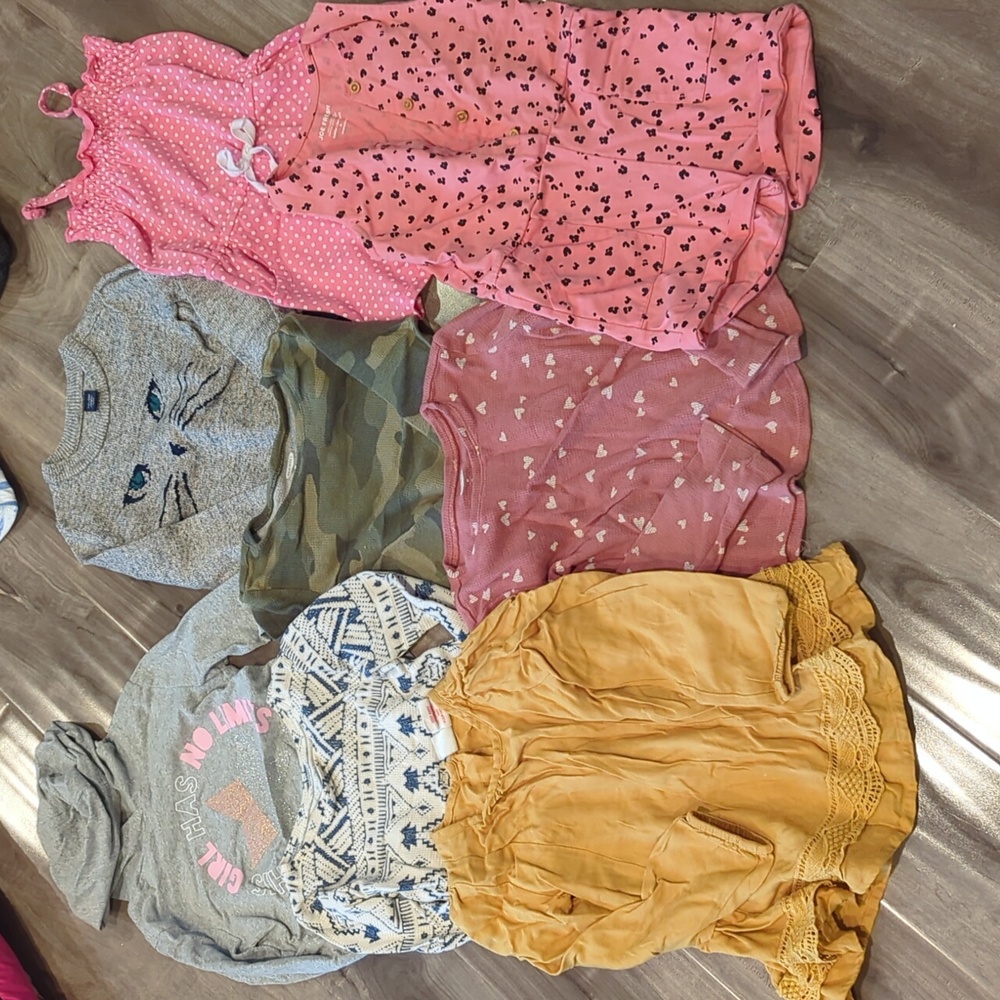 4T shirts and two rompers